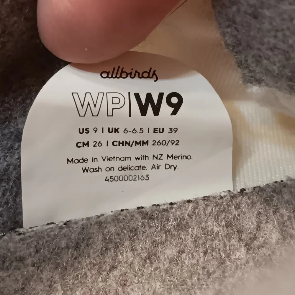 allbirds Women's Wool Piper Woven Low Top Court Sneakers Shoes sz 9